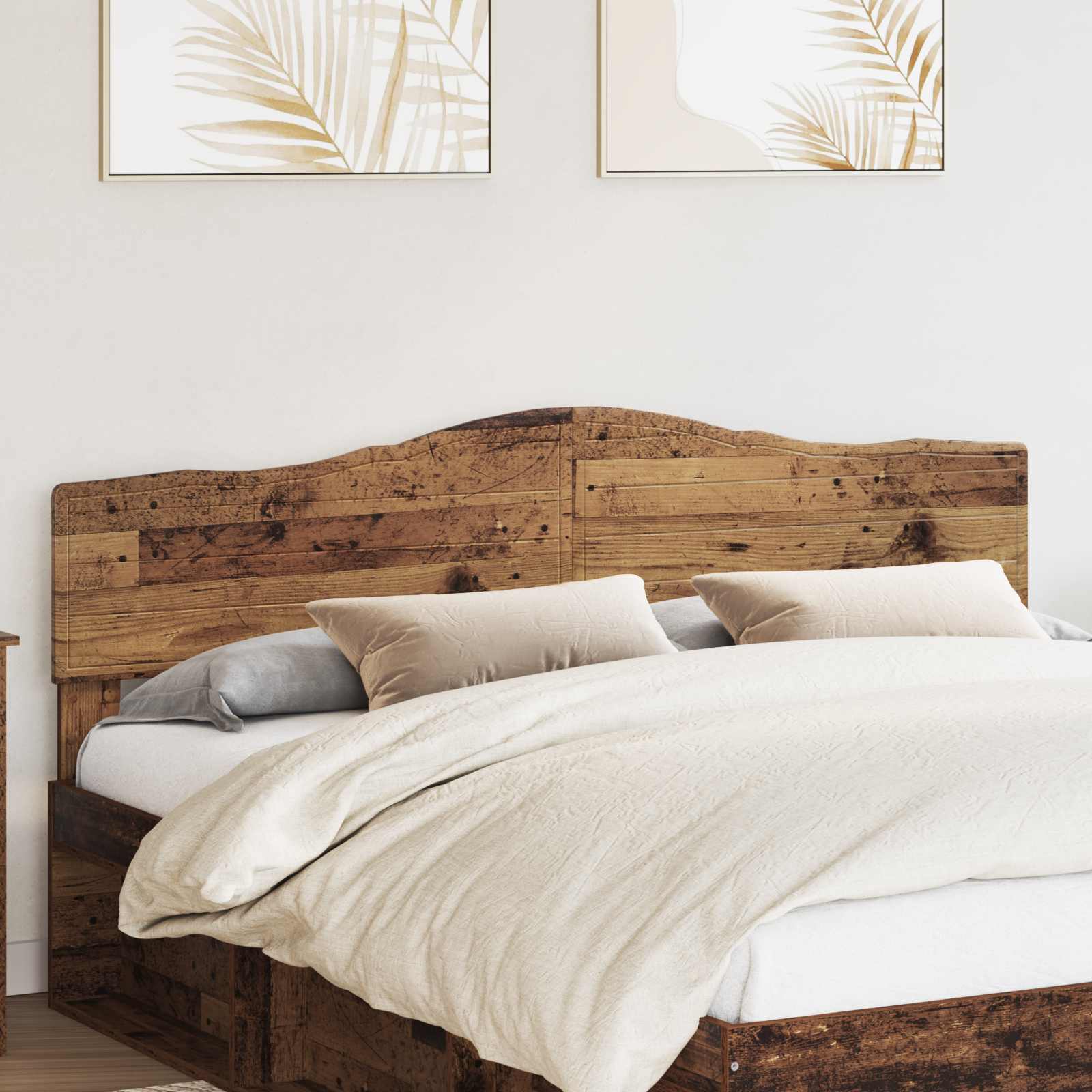 vidaXL Headboard Old Wood Engineered wood 1