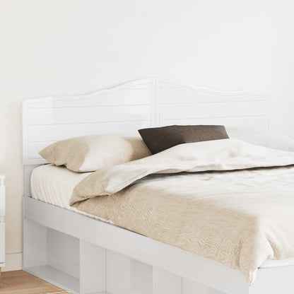 vidaXL Headboard Gloss White Engineered wood 1