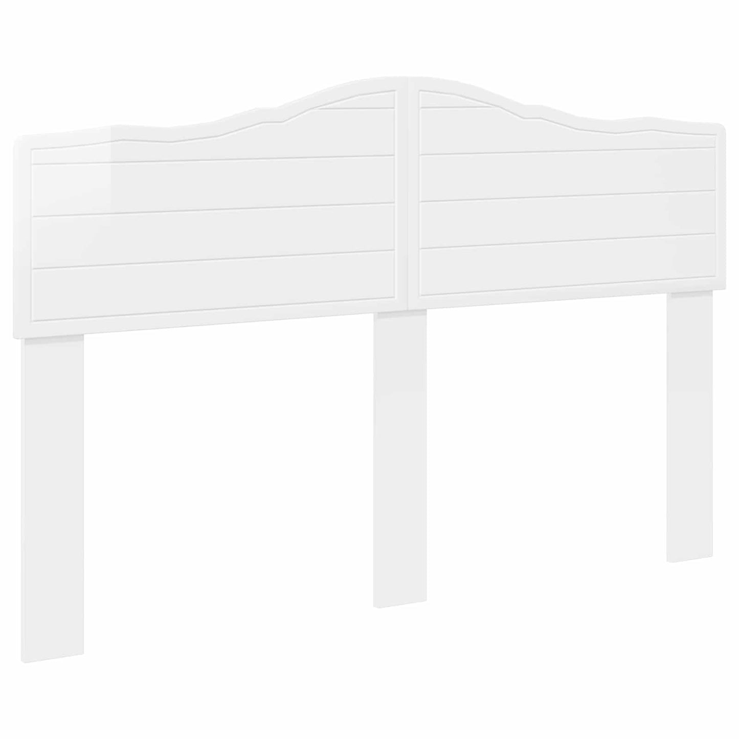 vidaXL Headboard Gloss White Engineered wood 2