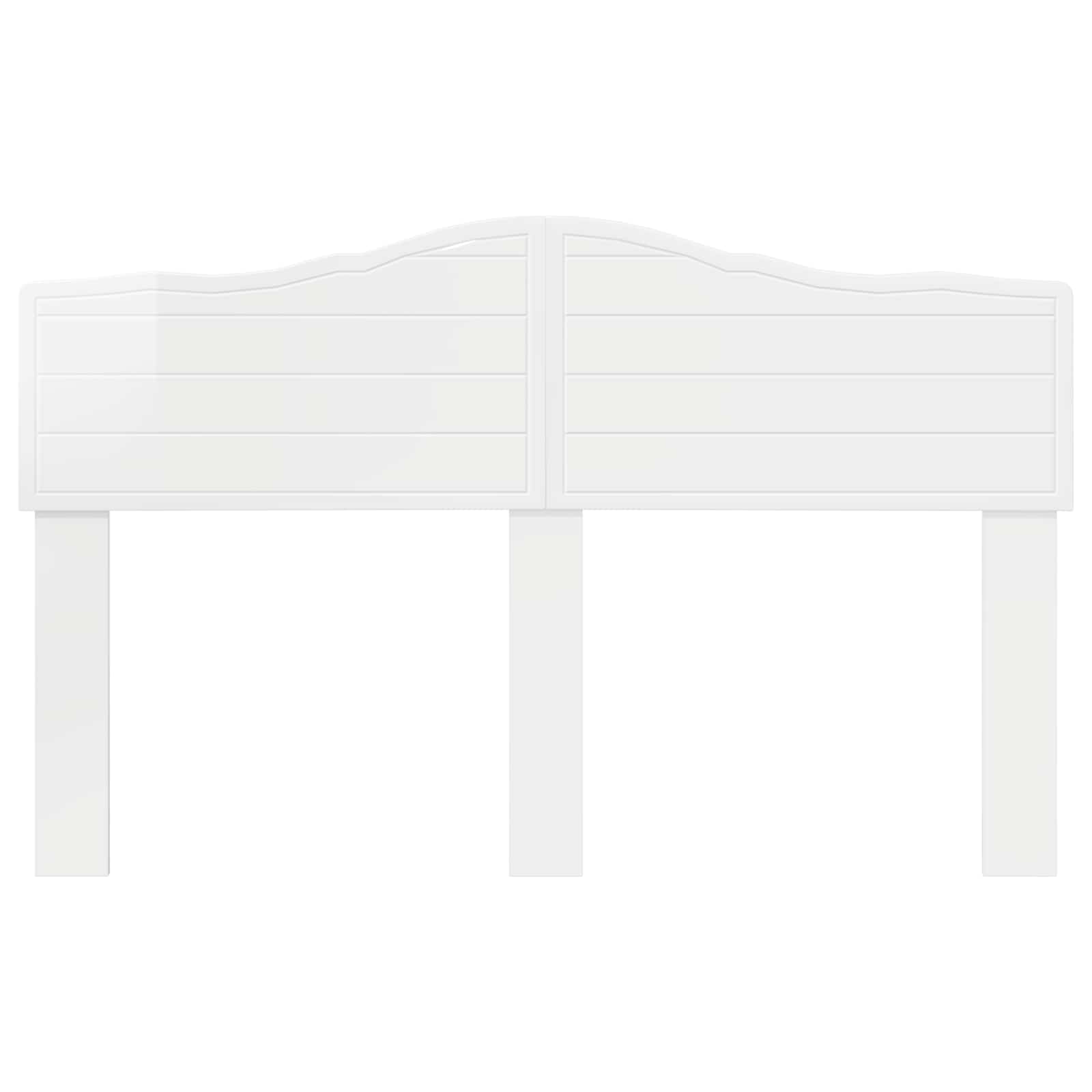 vidaXL Headboard Gloss White Engineered wood 4
