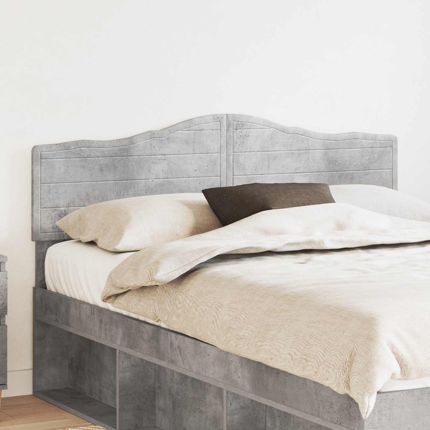 vidaXL Headboard Concrete Grey Engineered wood 1