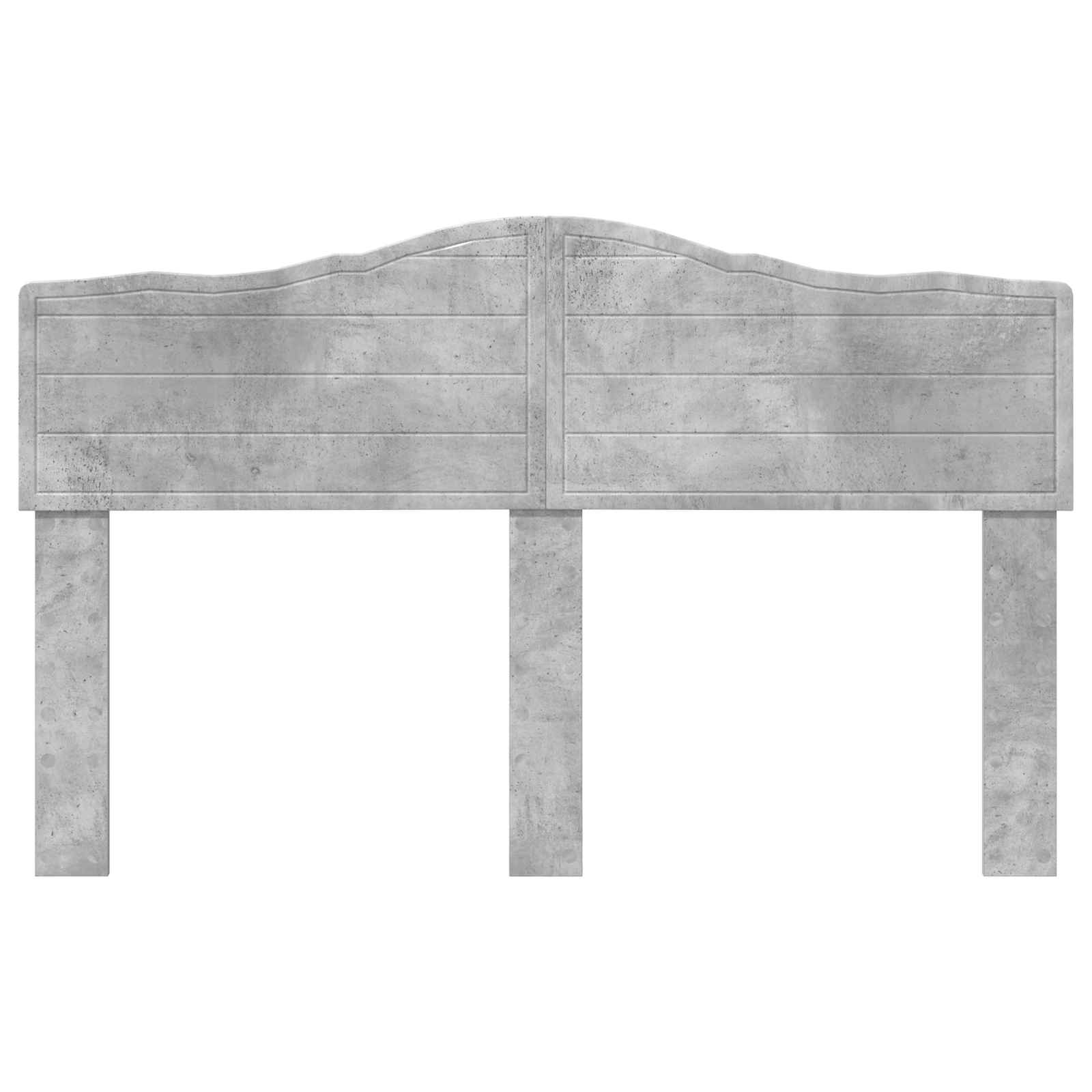 vidaXL Headboard Concrete Grey Engineered wood 4