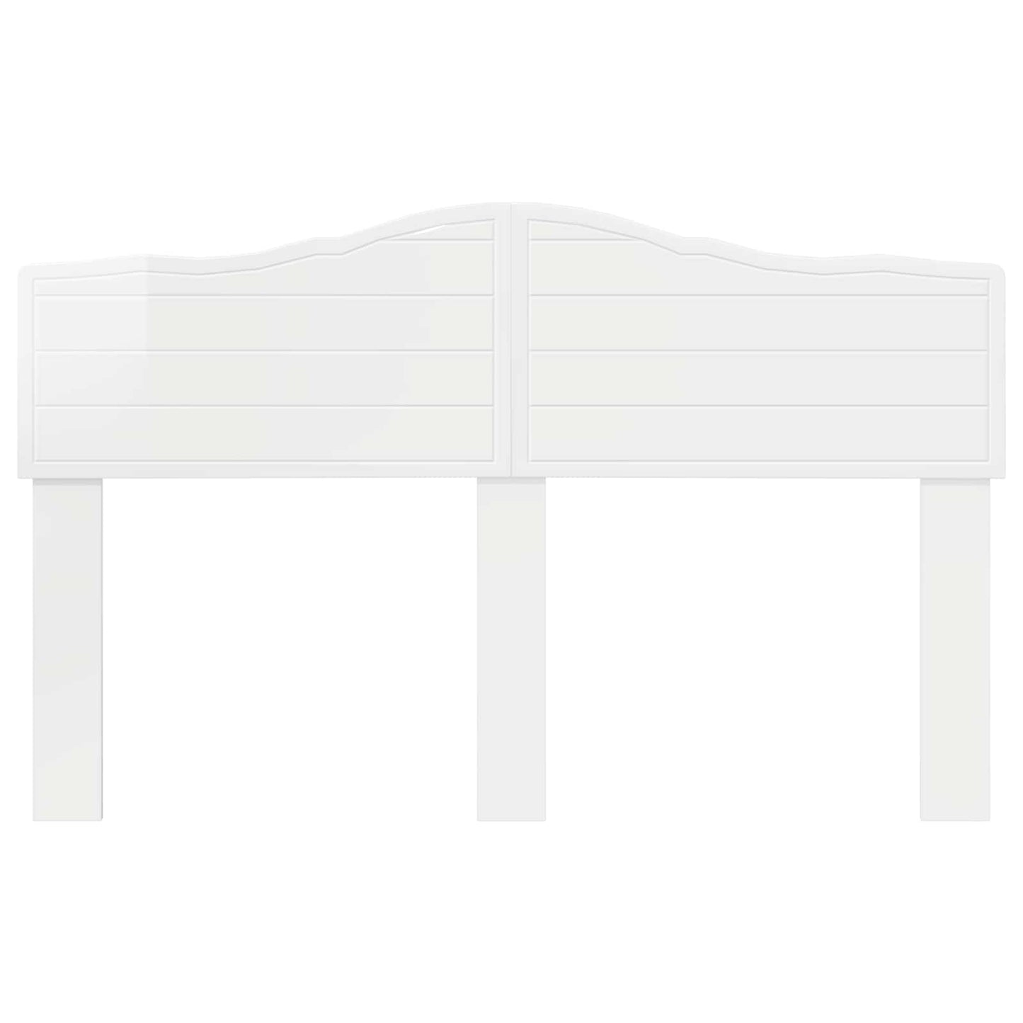 vidaXL Headboard Gloss White Engineered wood 4