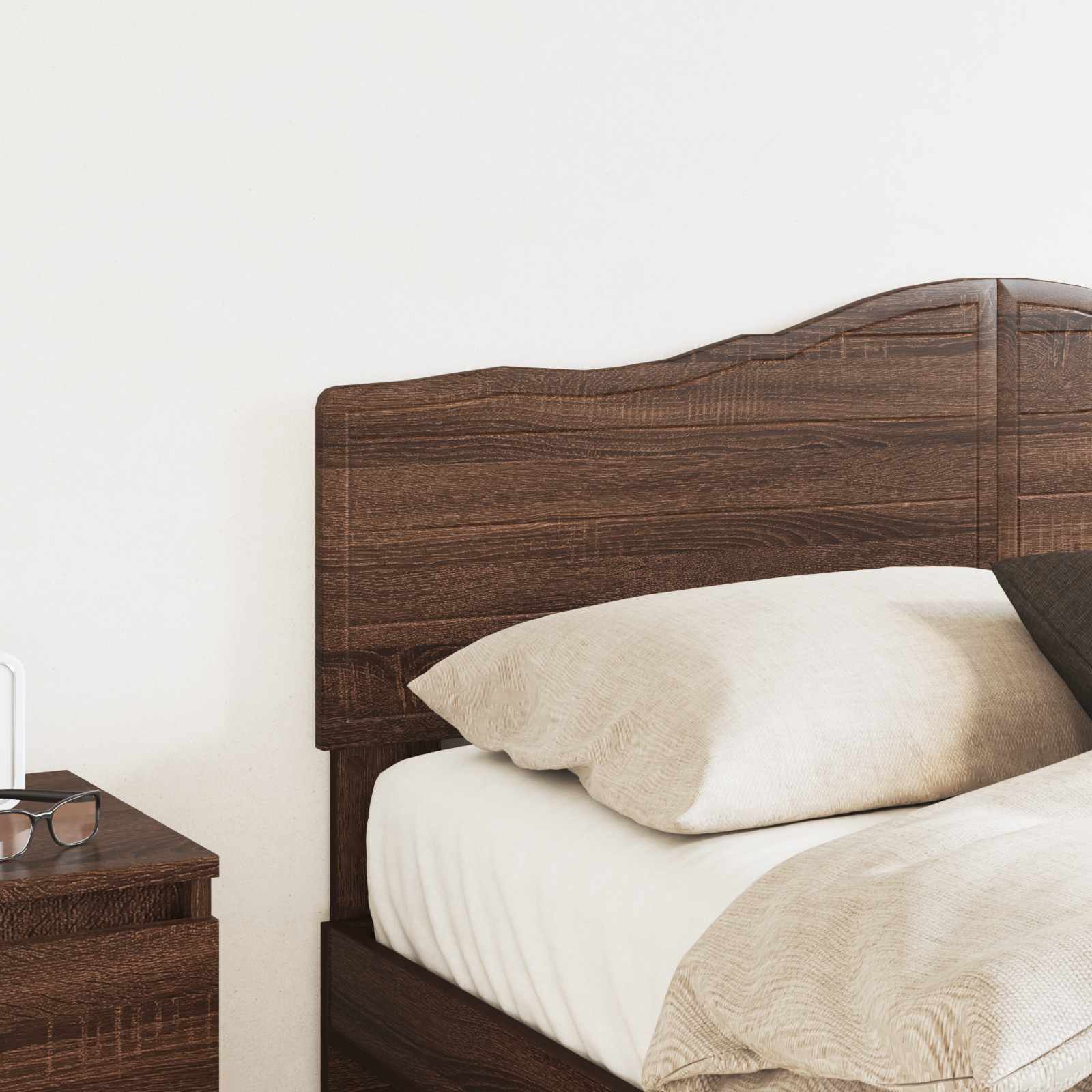 vidaXL Headboard Brown Oak Engineered wood 3