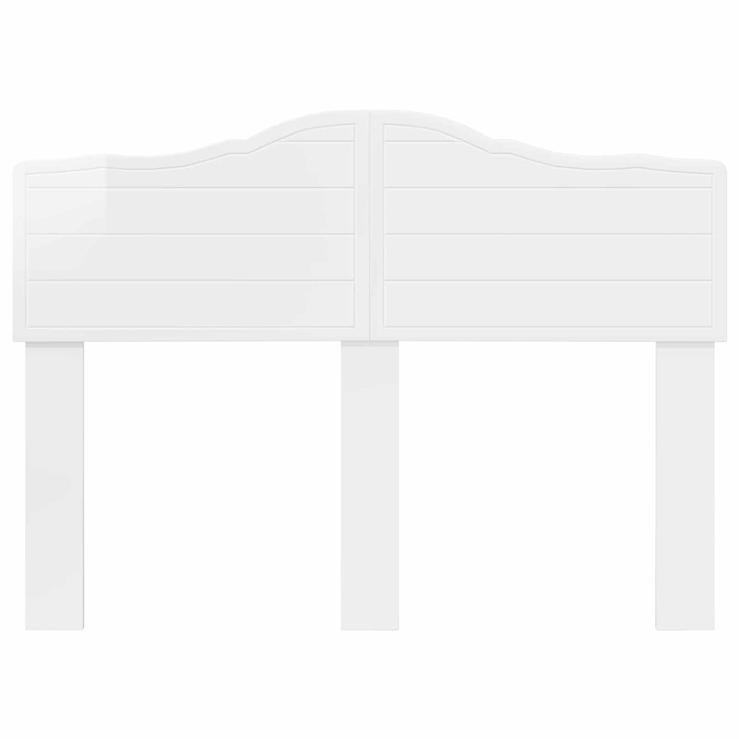 vidaXL Headboard Gloss White Engineered wood 4