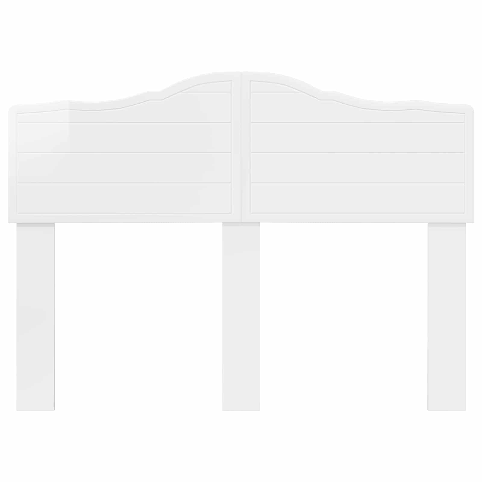 vidaXL Headboard Gloss White Engineered wood 4