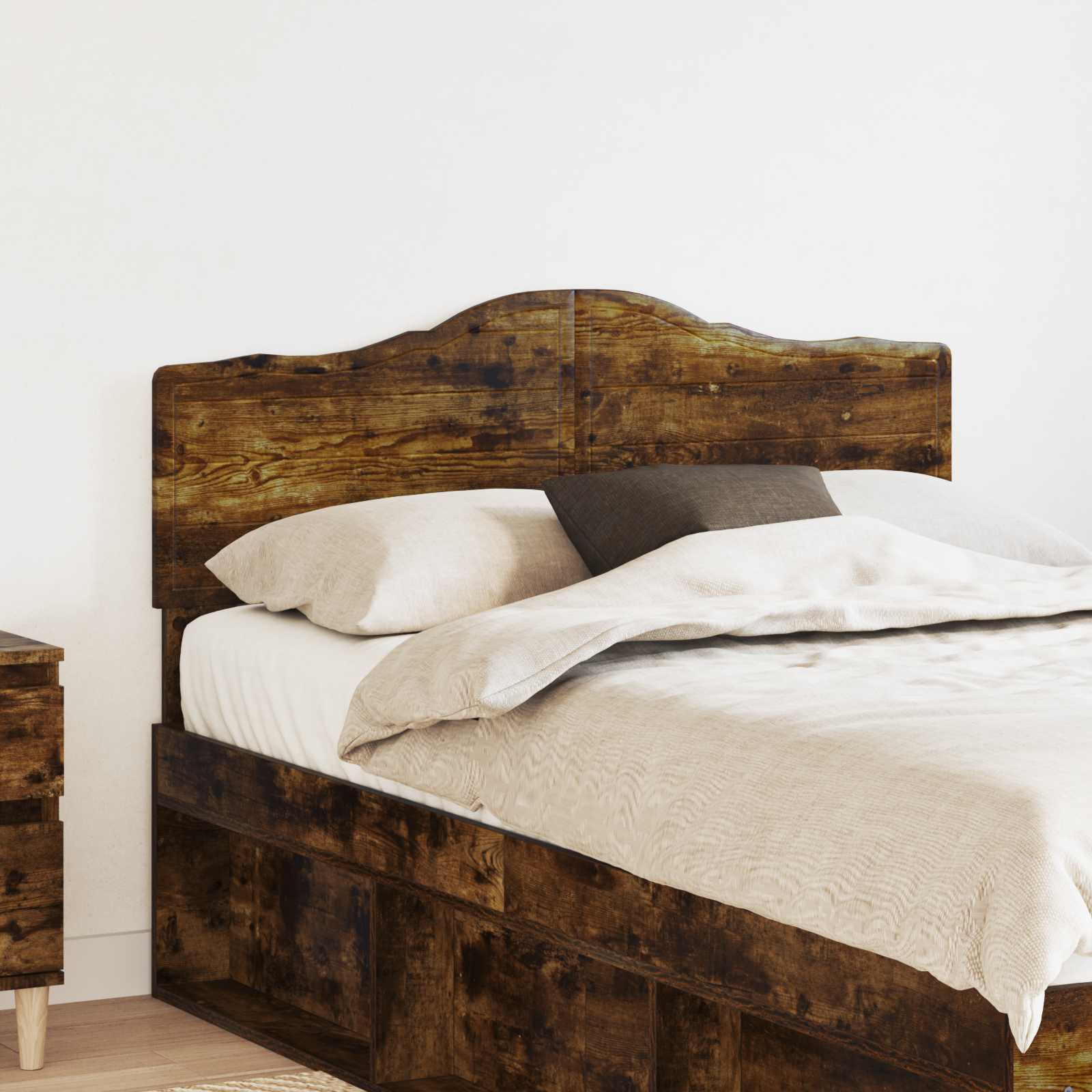 vidaXL Headboard Smoked Oak Engineered wood 1