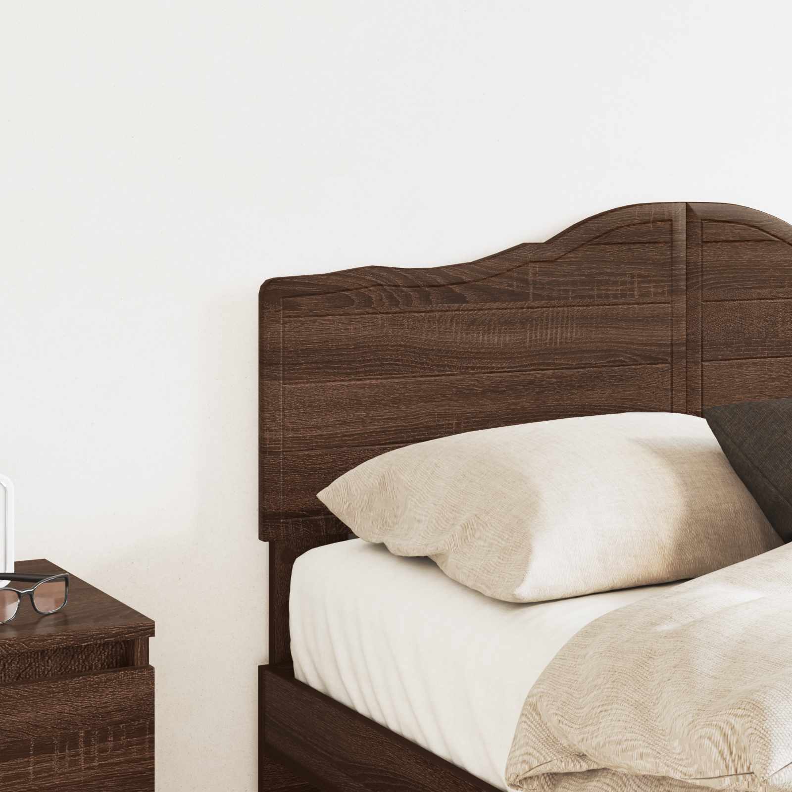 vidaXL Headboard Brown Oak Engineered wood 3