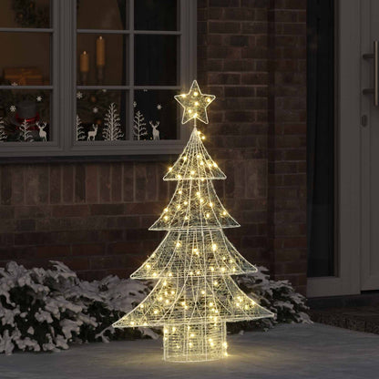 vidaXL Christmas Tree 100 LEDs Warm white 120 cm Acrylic 1