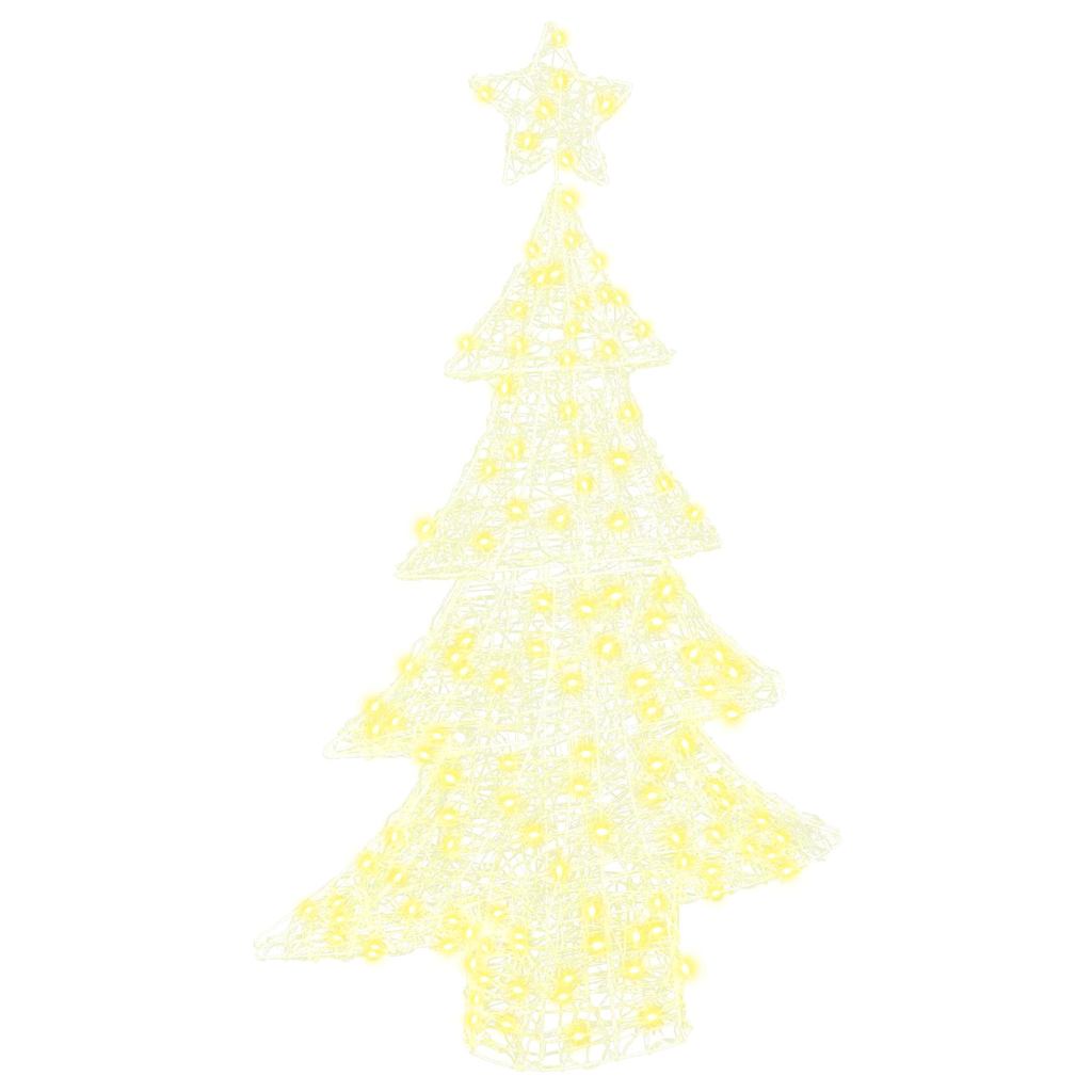 vidaXL Christmas Tree 100 LEDs Warm white 120 cm Acrylic 2