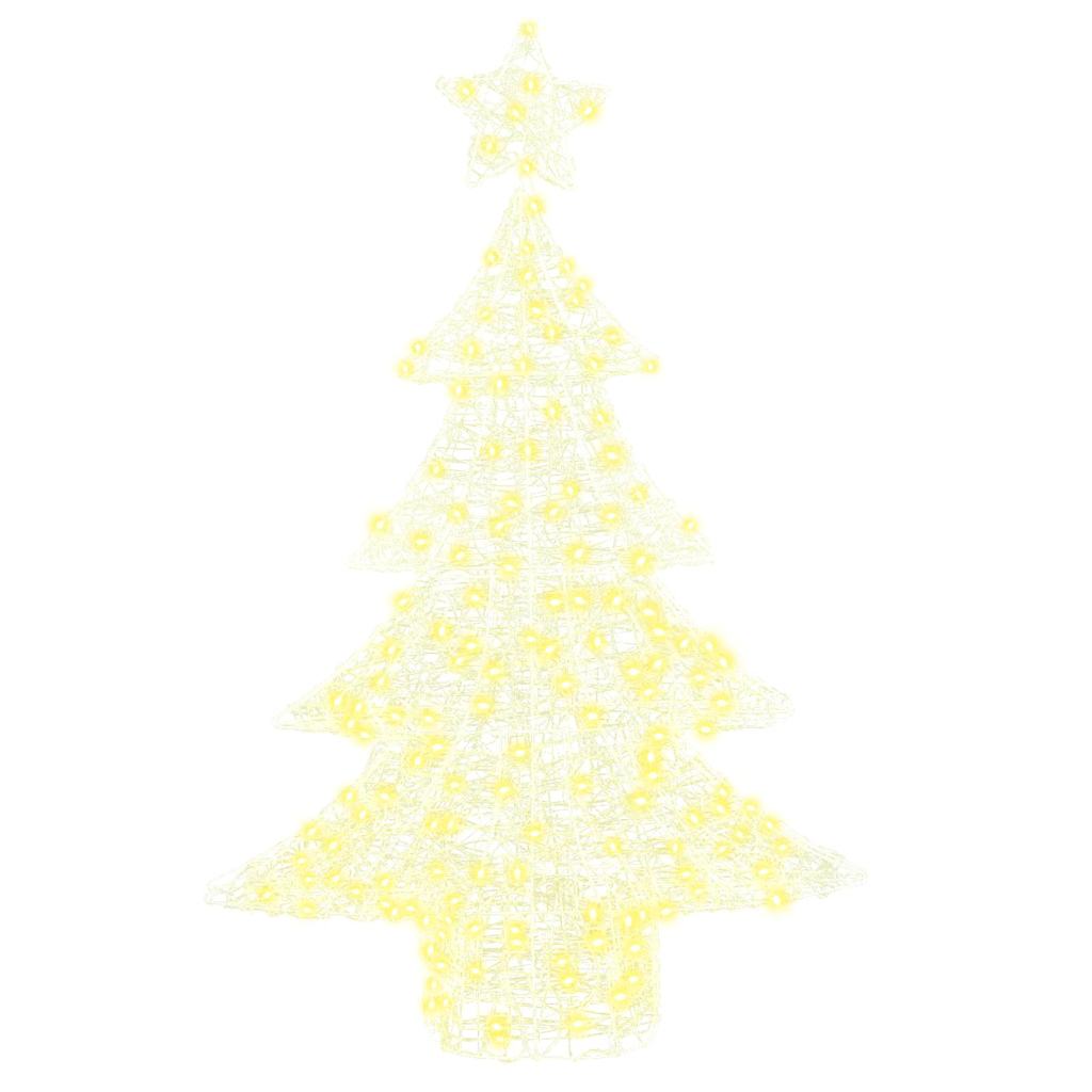 vidaXL Christmas Tree 100 LEDs Warm white 120 cm Acrylic 4