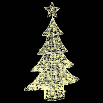 vidaXL Christmas Tree 100 LEDs Warm white 120 cm Acrylic 5