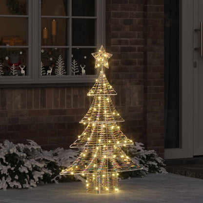vidaXL Christmas Tree 120 LEDs Warm white PET
