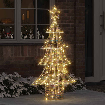 vidaXL Christmas Tree 120 LEDs Warm white PET