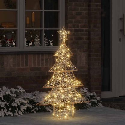 vidaXL Christmas Tree 120 LEDs Warm white 120.5 cm PET 1