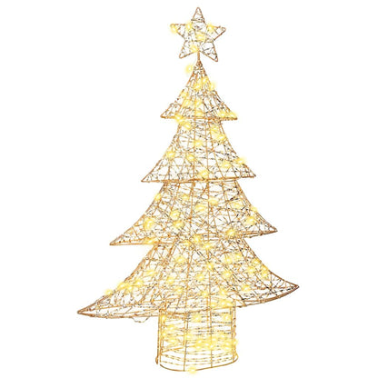 vidaXL Christmas Tree 120 LEDs Warm white 120.5 cm PET 2