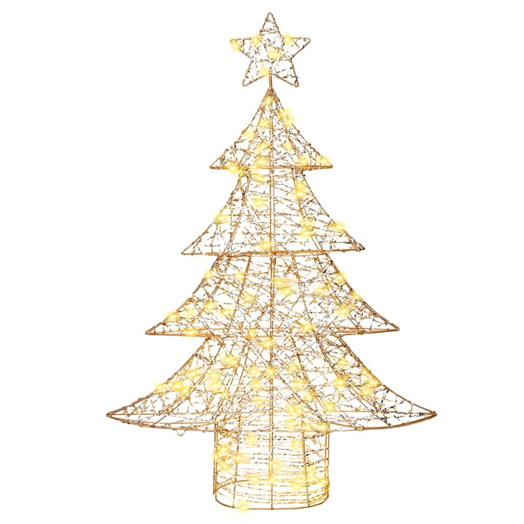 vidaXL Christmas Tree 120 LEDs Warm white 120.5 cm PET 4