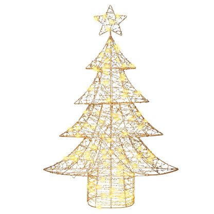 vidaXL Christmas Tree 120 LEDs Warm white 120.5 cm PET 4