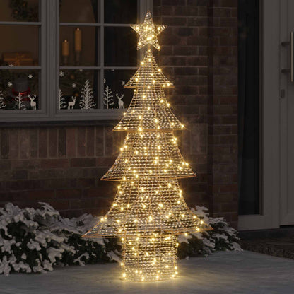 vidaXL Christmas Tree 120 LEDs Warm white PET
