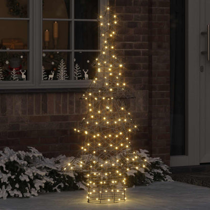 vidaXL Christmas Tree 120 LEDs Warm white PET