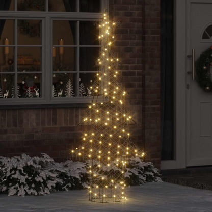 vidaXL Christmas Tree 120 LEDs Warm white PET