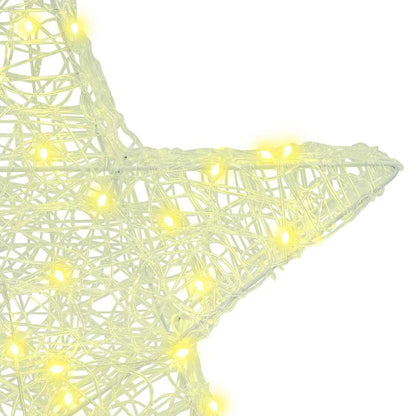 vidaXL 3D Star 50 LEDs Warm white 55 x 53.5 x 10 cm Acrylic 6