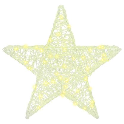 vidaXL 3D Star 50 LEDs Warm white 55 x 53.5 x 10 cm Acrylic 5