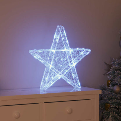 vidaXL 3D Star 50 LEDs Cold white 55 x 53.5 x 10 cm Acrylic 1