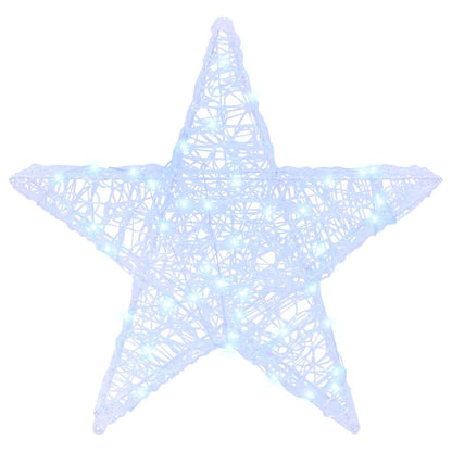 vidaXL 3D Star 50 LEDs Cold white 55 x 53.5 x 10 cm Acrylic 5