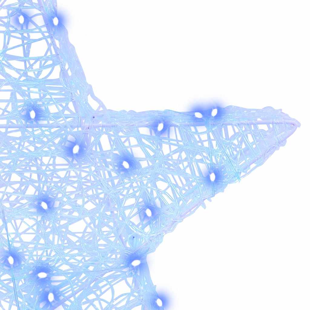 vidaXL 3D Star 50 LEDs Blue 55 x 53.5 x 10 cm Acrylic 6