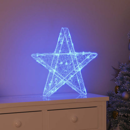 vidaXL 3D Star 50 LEDs Blue 55 x 53.5 x 10 cm Acrylic 1