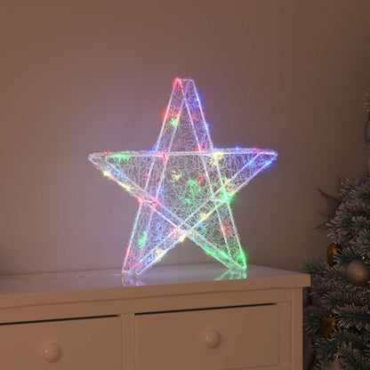 vidaXL 3D Star 50 LEDs Multicolour 55 x 53.5 x 10 cm Acrylic 1