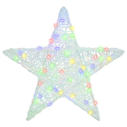 vidaXL 3D Star 50 LEDs Multicolour 55 x 53.5 x 10 cm Acrylic 5