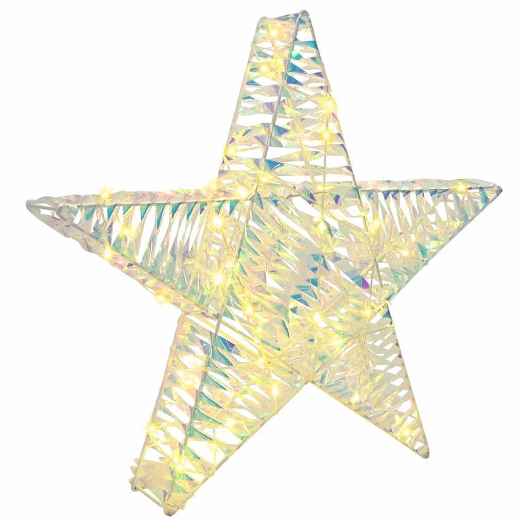 vidaXL 3D Star 50 LEDs Warm white 55 x 52.5 x 9 cm PET 2