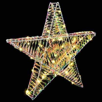 vidaXL 3D Star 50 LEDs Warm white 55 x 52.5 x 9 cm PET 4