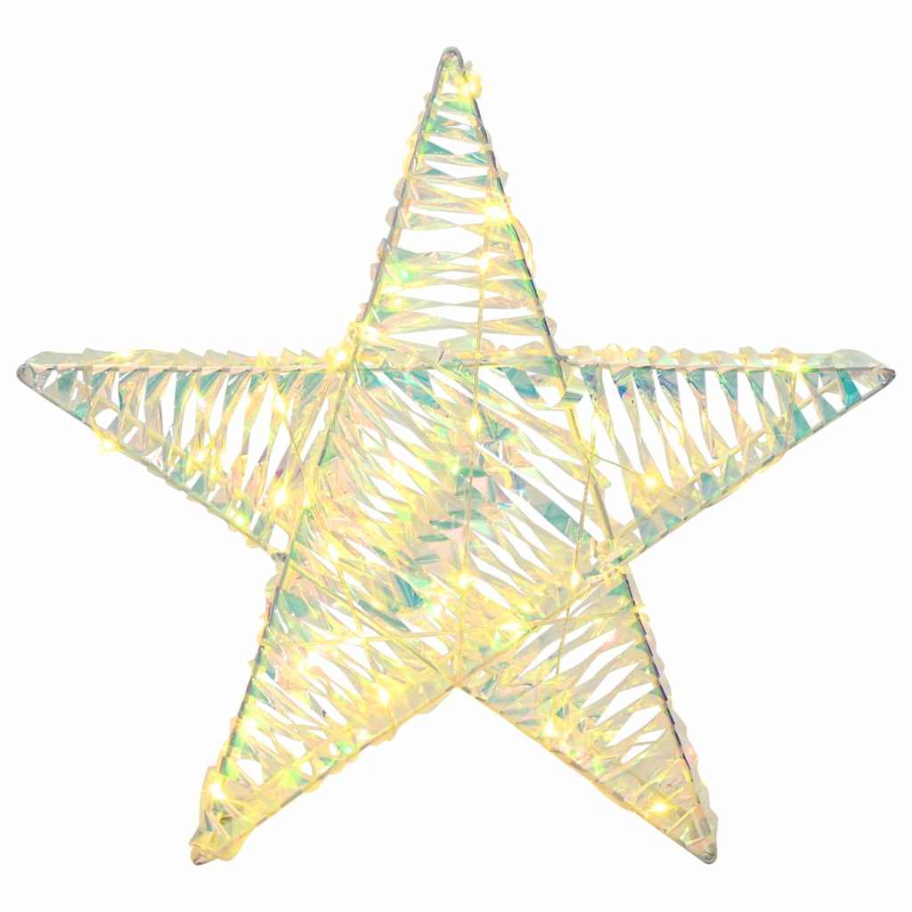 vidaXL 3D Star 50 LEDs Warm white 55 x 52.5 x 9 cm PET 5