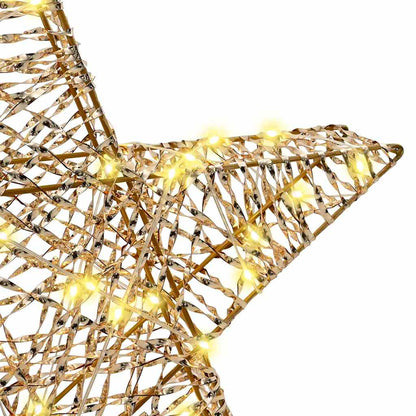 vidaXL 3D Star 50 LEDs Warm white 55 x 52.5 x 9 cm PET 6