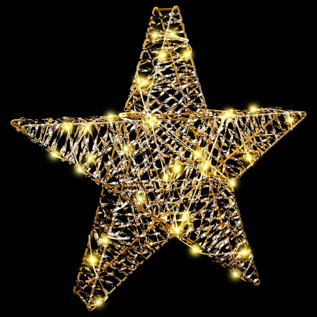 vidaXL 3D Star 50 LEDs Warm white 55 x 52.5 x 9 cm PET 4
