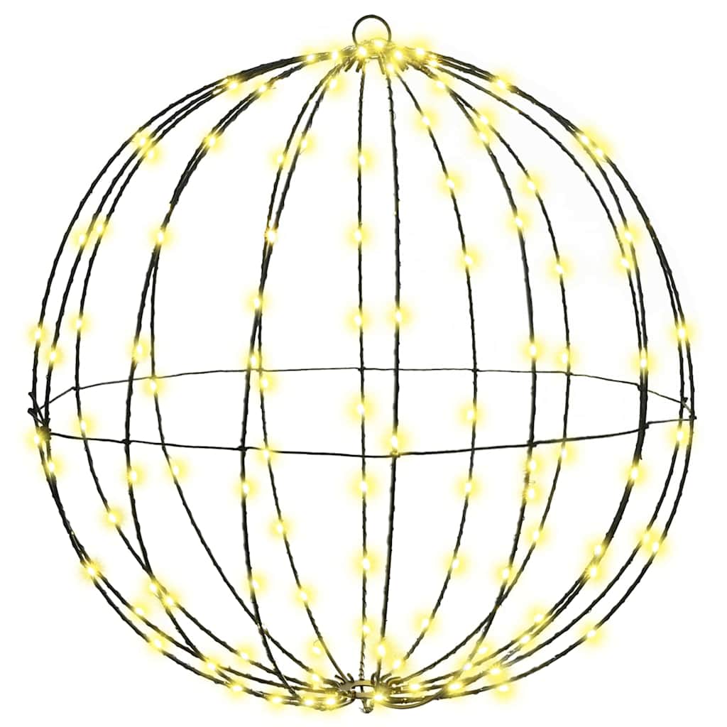 vidaXL Ball 2 pcs Warm white 50 x 50 x 52 cm Metal 320 LEDs 4