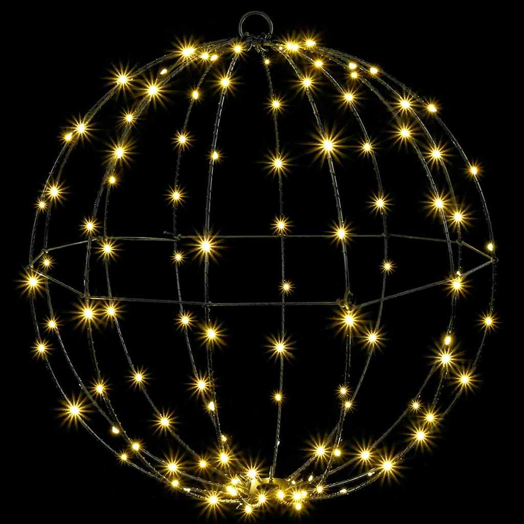 vidaXL Ball 2 pcs Warm white 50 x 50 x 52 cm Metal 320 LEDs 5