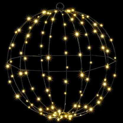 vidaXL Ball 2 pcs Warm white 50 x 50 x 52 cm Metal 320 LEDs 5