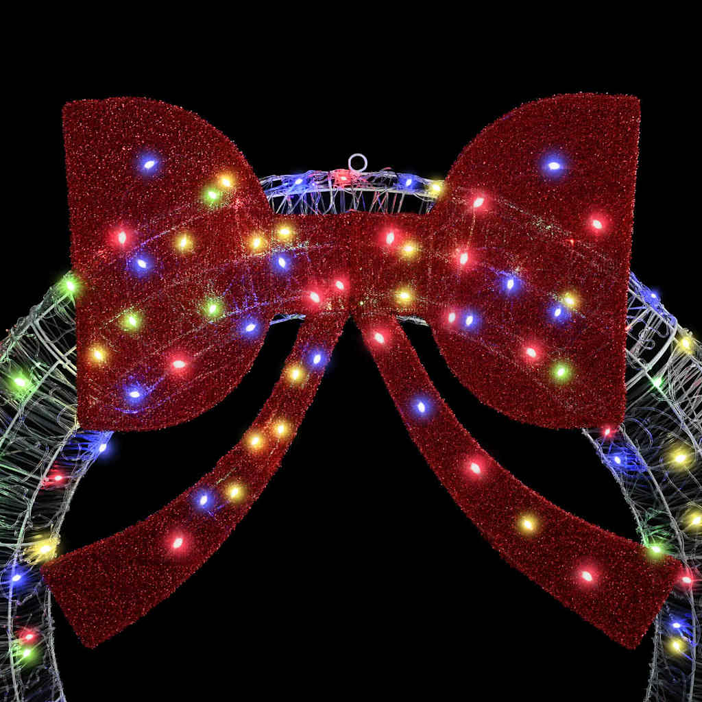 vidaXL Wreath 60 LEDs Multicolour 76 x 76 x8.5 cm Acrylic 5