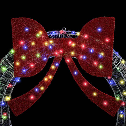vidaXL Wreath 60 LEDs Multicolour 76 x 76 x8.5 cm Acrylic 5