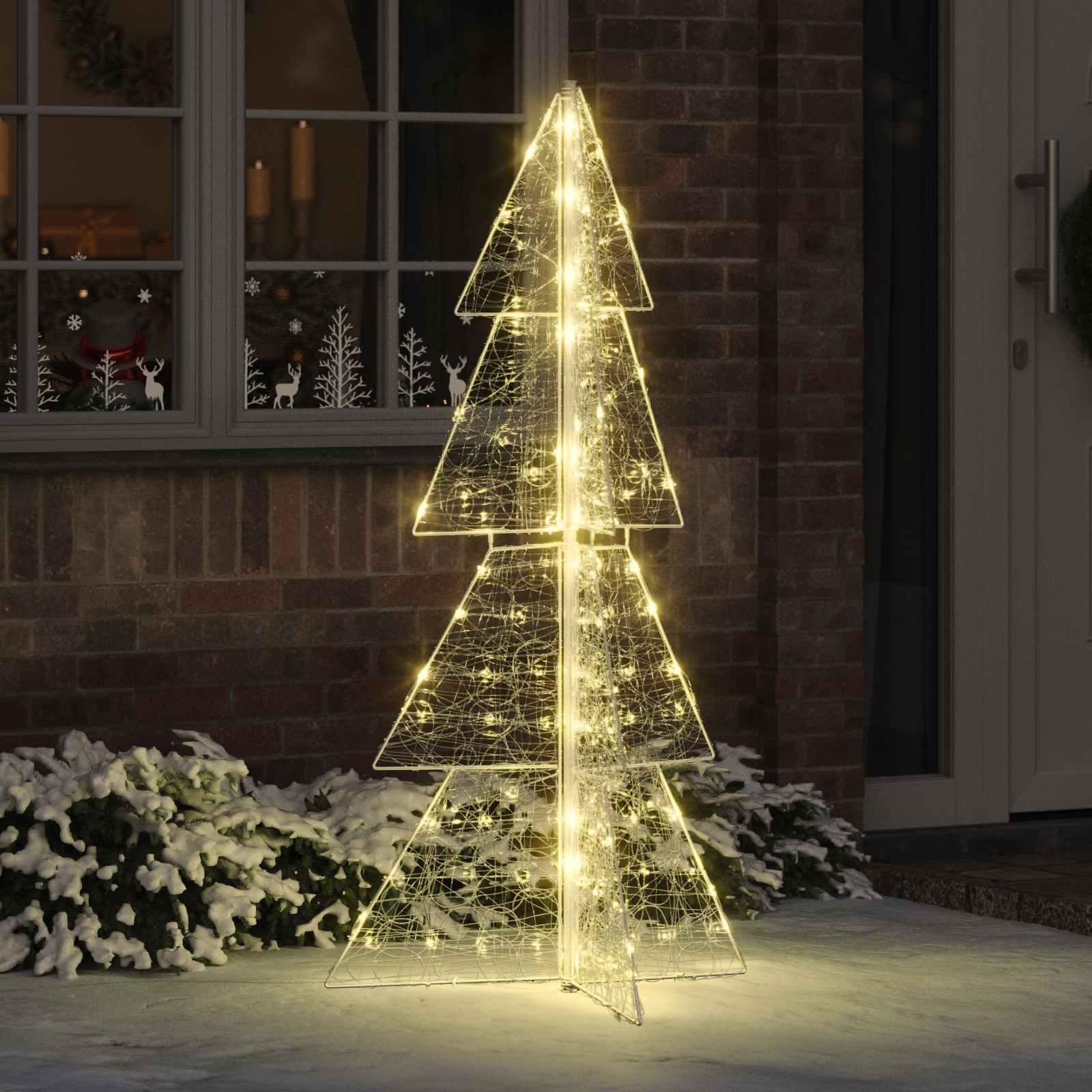 vidaXL Christmas Tree 160 LEDs Warm White 150 cm Acrylic 1