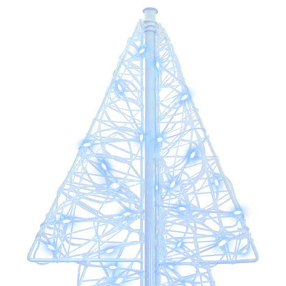 vidaXL Christmas Tree 160 LEDs Cold White 150 cm Acrylic 6