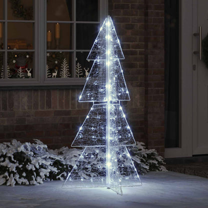 vidaXL Christmas Tree 160 LEDs Cold White 150 cm Acrylic 1