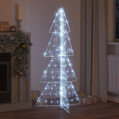 vidaXL Christmas Tree 160 LEDs Cold White 150 cm Acrylic 3