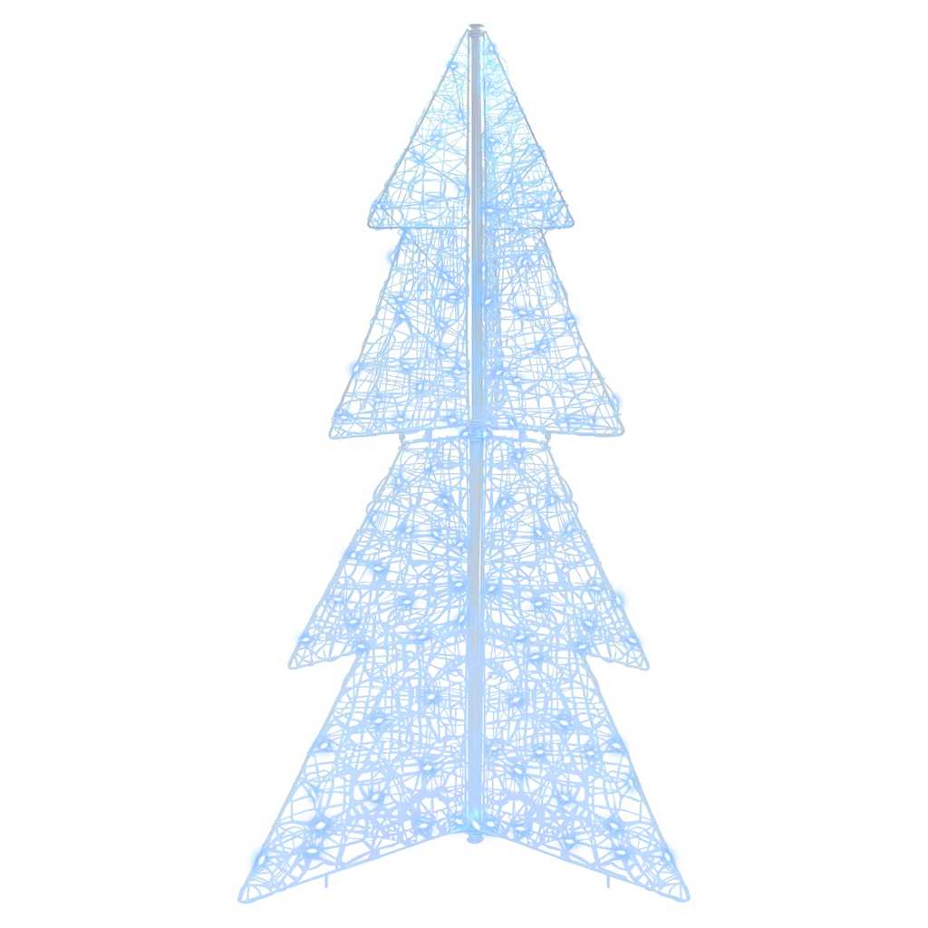 vidaXL Christmas Tree 160 LEDs Cold White 150 cm Acrylic 4