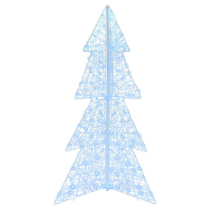 vidaXL Christmas Tree 160 LEDs Cold White 150 cm Acrylic 4