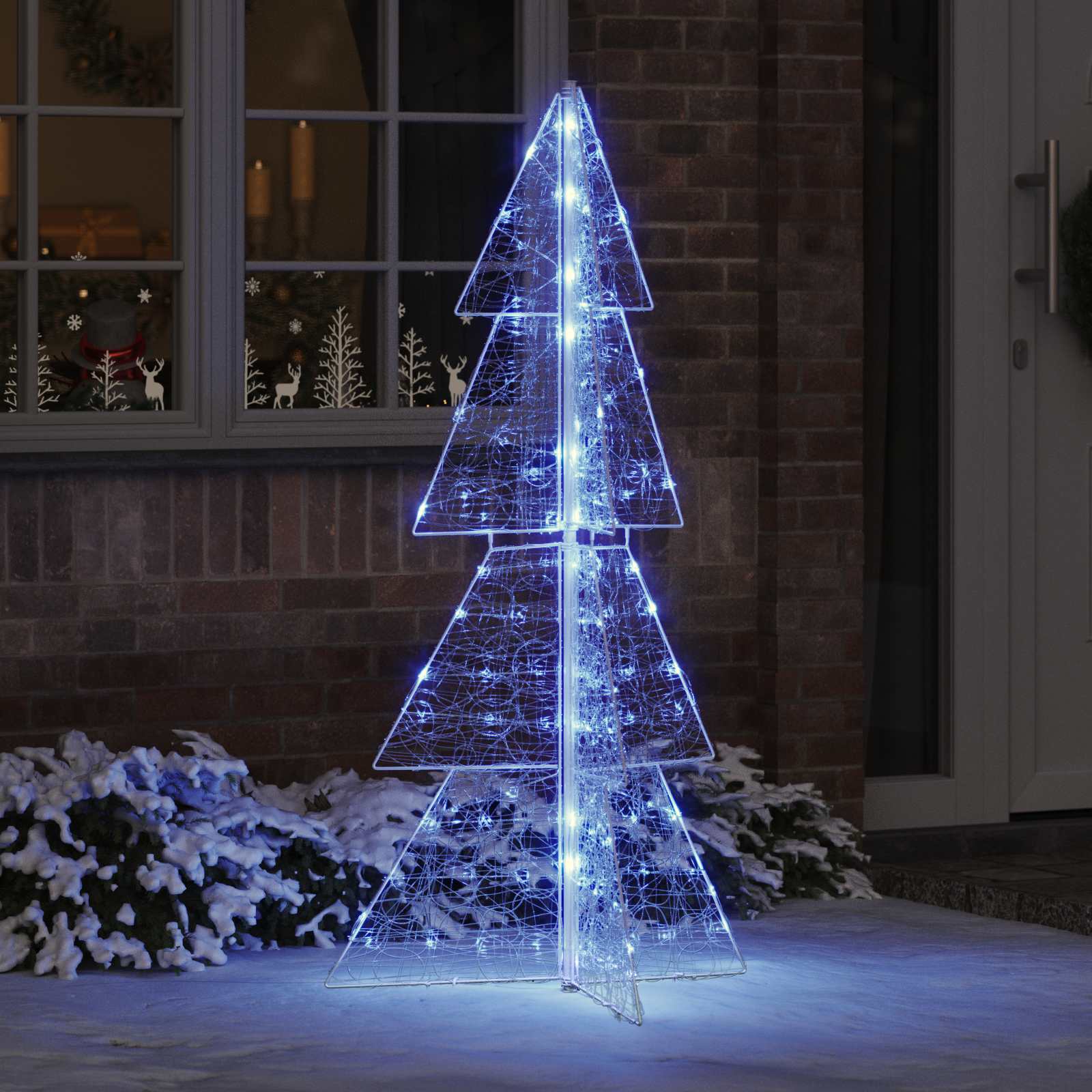vidaXL Christmas Tree 160 LEDs Blue 150 cm Acrylic 1